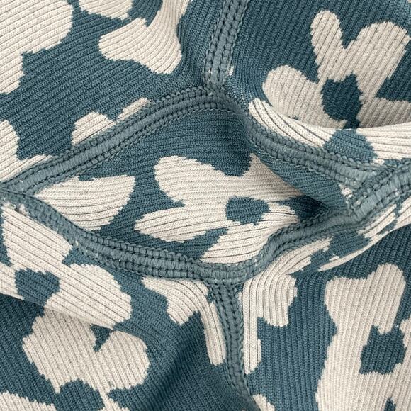 Spiritual Gangster Love Sculpt Jacquard Leggings Coastal Floral Blue Daisy M/L - Picture 7 of 8